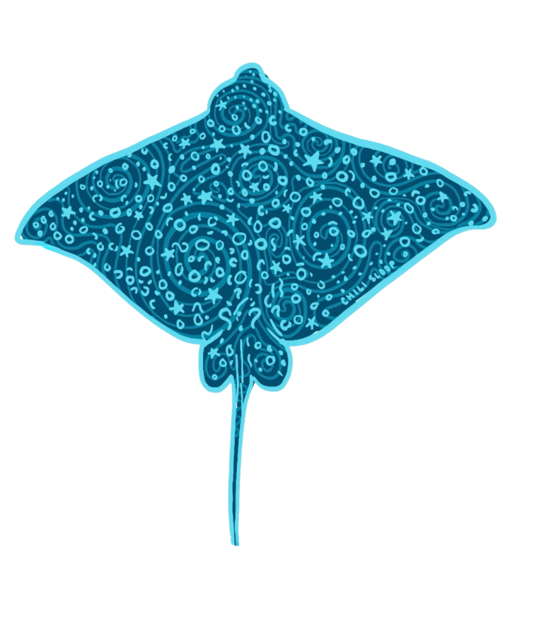 Eagle ray sticker